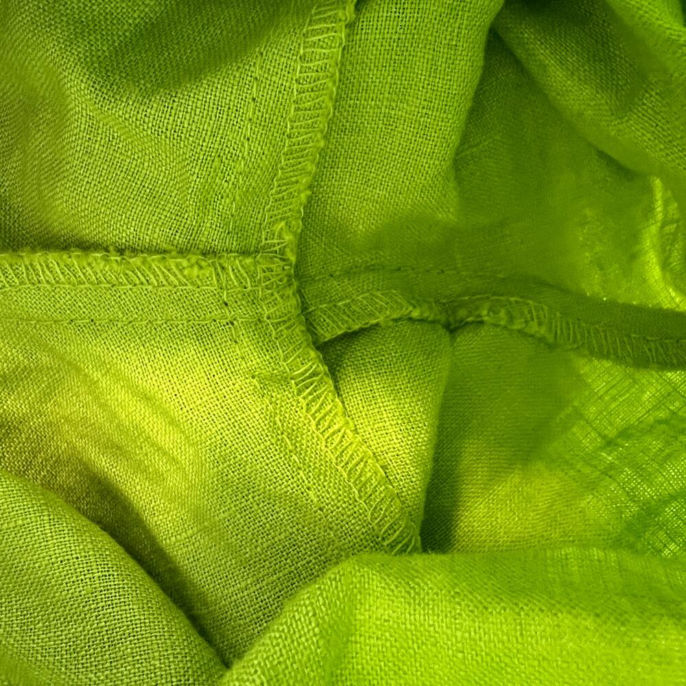 FLAX Lot of 3 100% Linen Elastic Waist Pants Women's Size P 4-6 Pink Blue Green - Picture 10 of 13